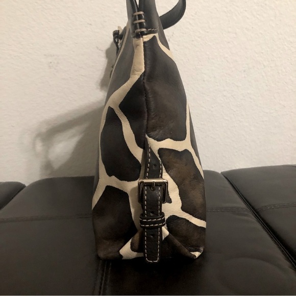 Vintage Dooney & Bourke Giraffe Hobo Handbag Purse - Picture 6 of 13